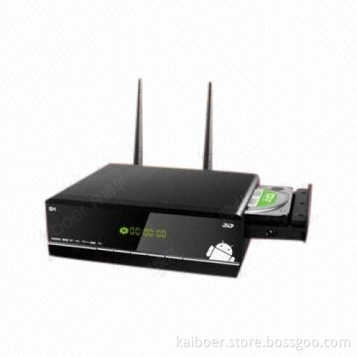 3D Smart TV Set-top Box with External Hard Drive, Android 4.1 OS or Above, Control Remote Control